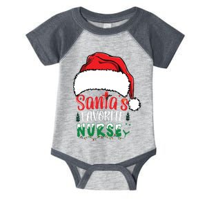 Santas Favorite Nurse Christmas Nursing Infant Baby Jersey Bodysuit