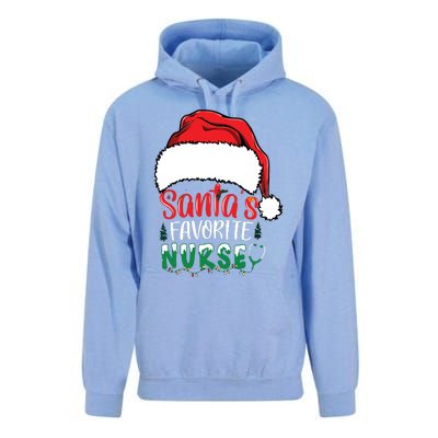 Santas Favorite Nurse Christmas Nursing Unisex Surf Hoodie