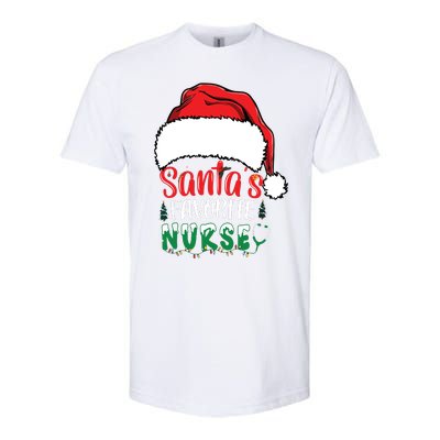 Santas Favorite Nurse Christmas Nursing Softstyle® CVC T-Shirt