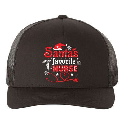 Santas Favorite Nurse Christmas Yupoong Adult 5-Panel Trucker Hat