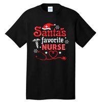 Santas Favorite Nurse Christmas Tall T-Shirt