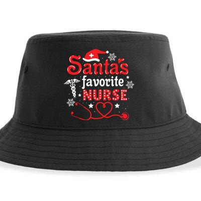 Santas Favorite Nurse Christmas Sustainable Bucket Hat