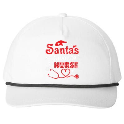 Santas Favorite Nurse Christmas Snapback Five-Panel Rope Hat