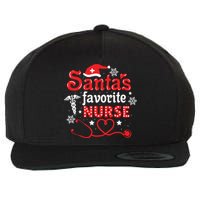 Santas Favorite Nurse Christmas Wool Snapback Cap