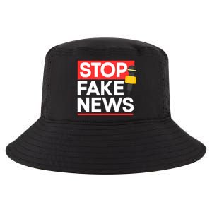 Stop Fake News Journalism Journalist Rights Press Freedom Cool Comfort Performance Bucket Hat