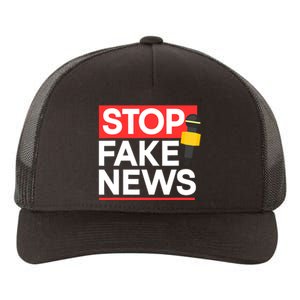 Stop Fake News Journalism Journalist Rights Press Freedom Yupoong Adult 5-Panel Trucker Hat