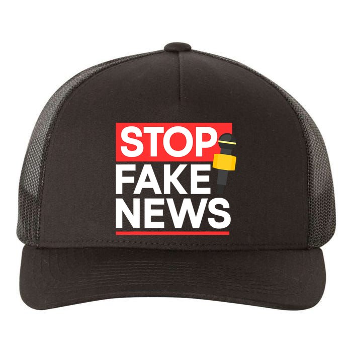 Stop Fake News Journalism Journalist Rights Press Freedom Yupoong Adult 5-Panel Trucker Hat