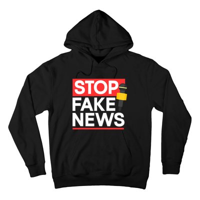 Stop Fake News Journalism Journalist Rights Press Freedom Hoodie