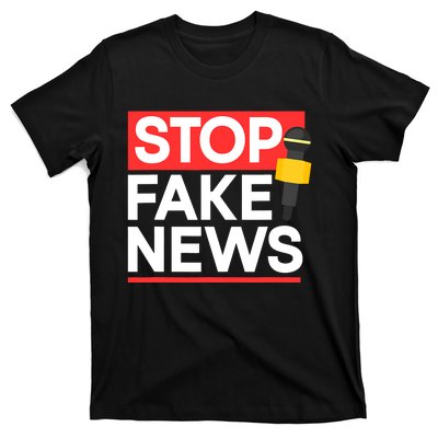 Stop Fake News Journalism Journalist Rights Press Freedom T-Shirt