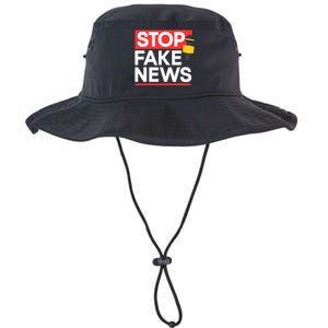 Stop Fake News Journalism Journalist Rights Press Freedom Legacy Cool Fit Booney Bucket Hat