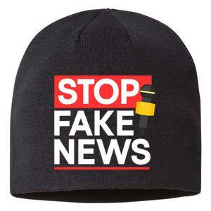 Stop Fake News Journalism Journalist Rights Press Freedom Sustainable Beanie