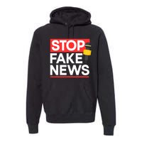 Stop Fake News Journalism Journalist Rights Press Freedom Premium Hoodie