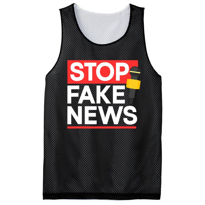 Stop Fake News Journalism Journalist Rights Press Freedom Mesh Reversible Basketball Jersey Tank