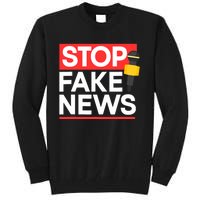 Stop Fake News Journalism Journalist Rights Press Freedom Tall Sweatshirt