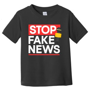 Stop Fake News Journalism Journalist Rights Press Freedom Toddler T-Shirt