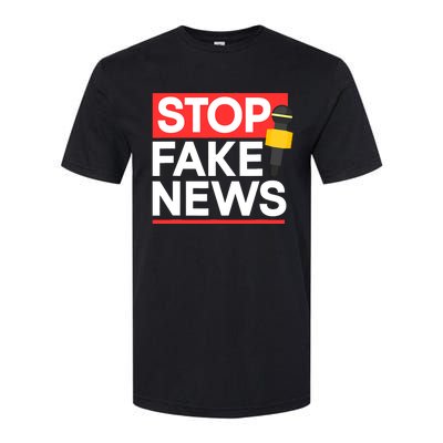 Stop Fake News Journalism Journalist Rights Press Freedom Softstyle CVC T-Shirt