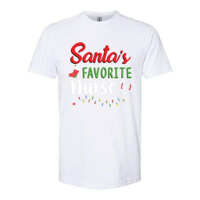 Santas Favorite Nurse Cute Merry Xmas Party Crew Softstyle CVC T-Shirt