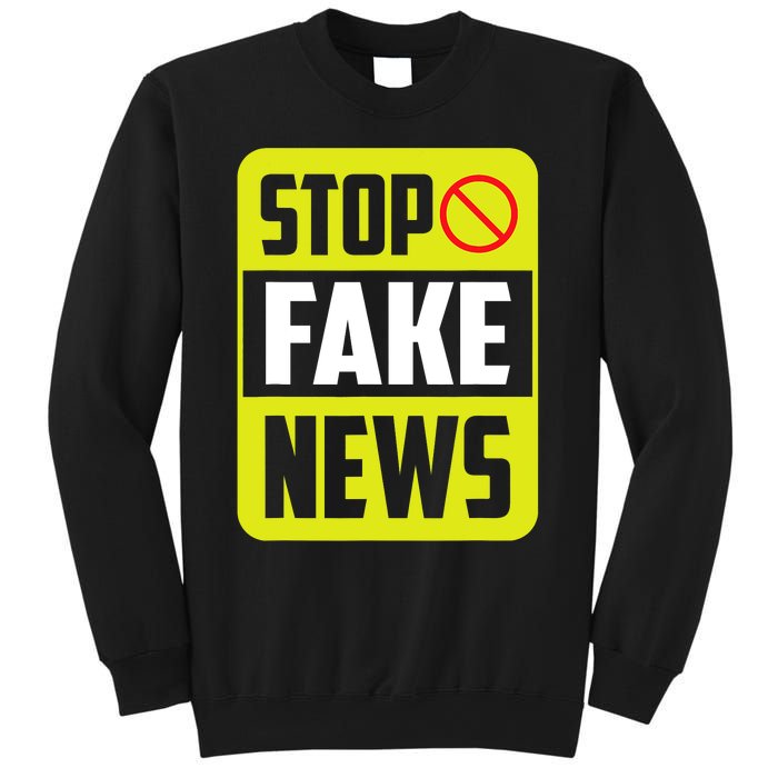 Stop Fake News Press Freedom Rights Journalism Journalist Sweatshirt