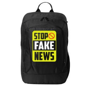 Stop Fake News Press Freedom Rights Journalism Journalist City Backpack