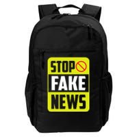 Stop Fake News Press Freedom Rights Journalism Journalist Daily Commute Backpack