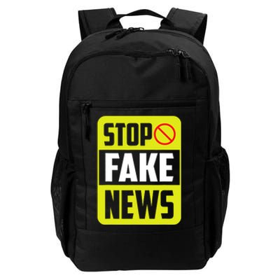 Stop Fake News Press Freedom Rights Journalism Journalist Daily Commute Backpack