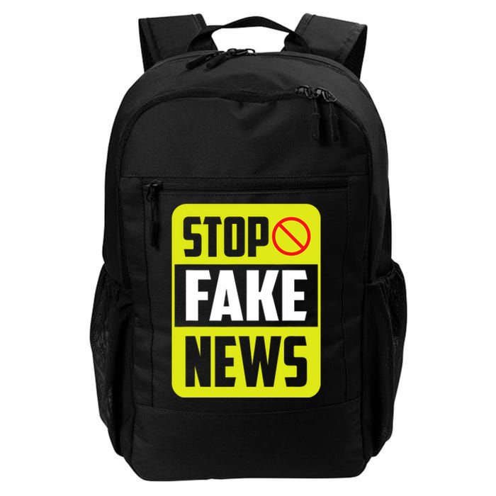 Stop Fake News Press Freedom Rights Journalism Journalist Daily Commute Backpack