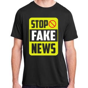 Stop Fake News Press Freedom Rights Journalism Journalist Adult ChromaSoft Performance T-Shirt