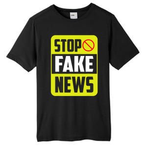 Stop Fake News Press Freedom Rights Journalism Journalist Tall Fusion ChromaSoft Performance T-Shirt