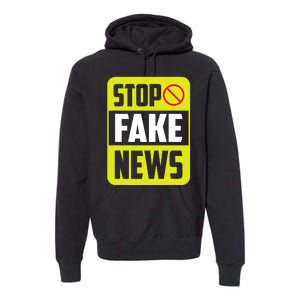 Stop Fake News Press Freedom Rights Journalism Journalist Premium Hoodie