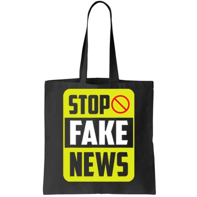 Stop Fake News Press Freedom Rights Journalism Journalist Tote Bag