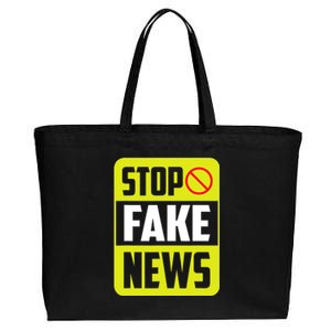 Stop Fake News Press Freedom Rights Journalism Journalist Cotton Canvas Jumbo Tote