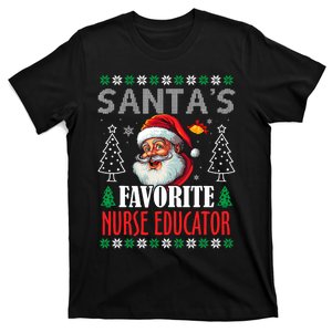 SantaS Favorite Nurse Educator Funny Christmas T-Shirt