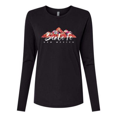 SANTA FE NEW MEXICO Family Travel Hiking Camping Skiing Trip Womens Cotton Relaxed Long Sleeve T-Shirt