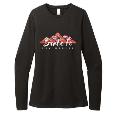 SANTA FE NEW MEXICO Family Travel Hiking Camping Skiing Trip Womens CVC Long Sleeve Shirt