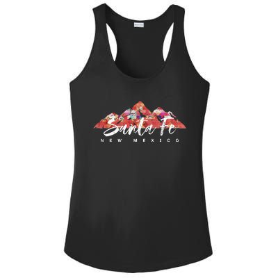 SANTA FE NEW MEXICO Family Travel Hiking Camping Skiing Trip Ladies PosiCharge Competitor Racerback Tank