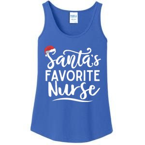 SantaS Favorite Nurse Christmas Funny Nursing Love Funny Gift Cute Gift Ladies Essential Tank