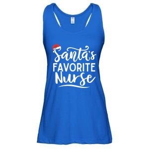 SantaS Favorite Nurse Christmas Funny Nursing Love Funny Gift Cute Gift Ladies Essential Flowy Tank