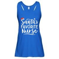 SantaS Favorite Nurse Christmas Funny Nursing Love Funny Gift Cute Gift Ladies Essential Flowy Tank