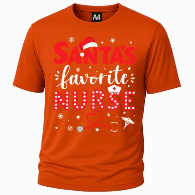 Santa Favorite Nurse For Christmas In Hospital Gift Cooling Performance Crew T-Shirt