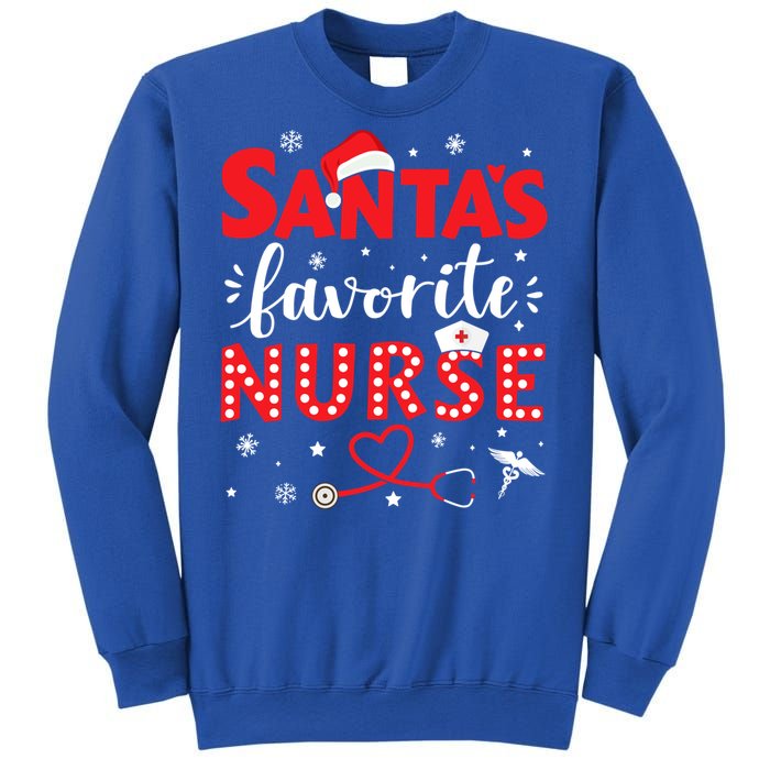 Santa Favorite Nurse For Christmas In Hospital Gift Sweatshirt