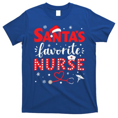 Santa Favorite Nurse For Christmas In Hospital Gift T-Shirt