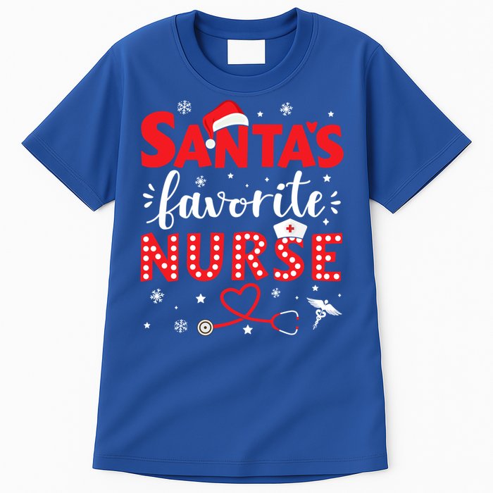 Santa Favorite Nurse For Christmas In Hospital Gift Tall T-Shirt