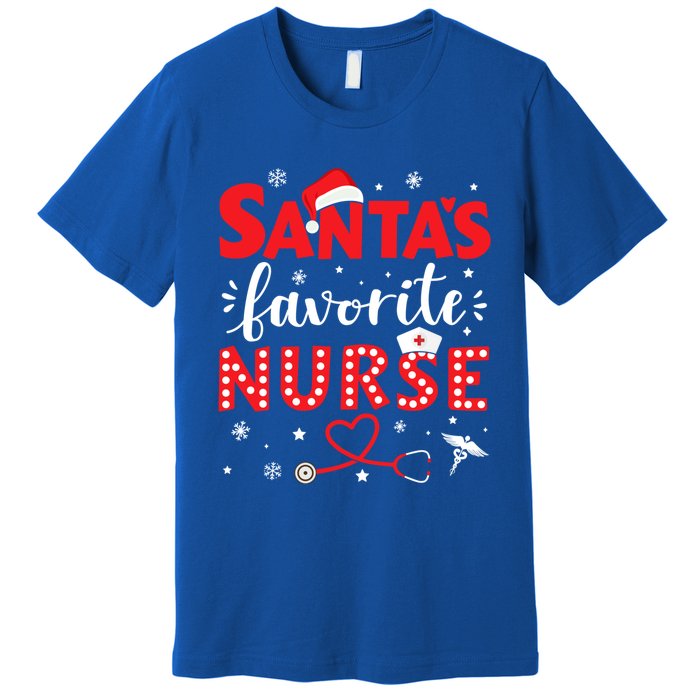 Santa Favorite Nurse For Christmas In Hospital Gift Premium T-Shirt