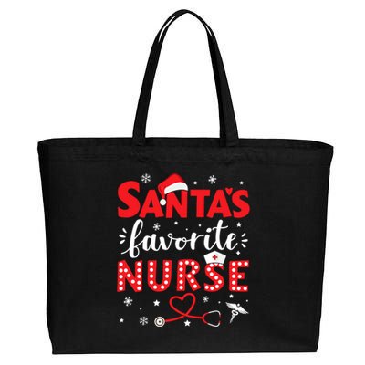 Santa Favorite Nurse For Christmas In Hospital Gift Cotton Canvas Jumbo Tote