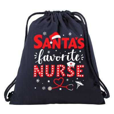 Santa Favorite Nurse For Christmas In Hospital Gift Drawstring Bag