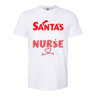 Santa Favorite Nurse For Christmas In Hospital Gift Softstyle CVC T-Shirt