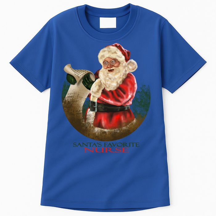 Santa Favorite Nurse Meaningful Gift Tall T-Shirt