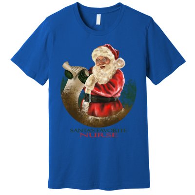 Santa Favorite Nurse Meaningful Gift Premium T-Shirt