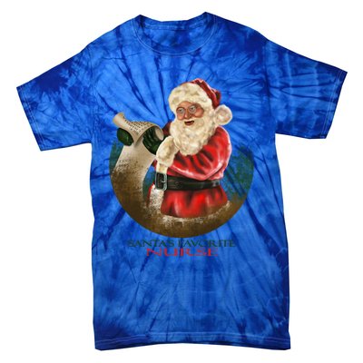 Santa Favorite Nurse Meaningful Gift Tie-Dye T-Shirt