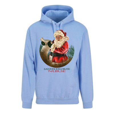 Santa Favorite Nurse Meaningful Gift Unisex Surf Hoodie